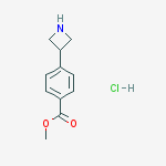 Structure of METHYL 4-(AZETIDIN-3-YL)BENZOATE HYDROCHLORIDE