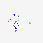 Structure of 2,6-diazaspiro[3.4]octan-5-one;hydrochloride