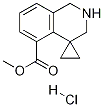 Structure of Methyl 2',3'-dihydro-1'H-spiro[cyclopropane-1,4'-isoquinoline]-5'-carboxylate hydrochloride