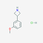 Structure of 3-(3-methoxyphenyl)azetidine;hydrochloride