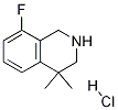 Structure of 8-Fluoro-4,4-dimethyl-1,2,3,4-tetrahydroisoquinoline hydrochloride