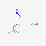 Structure of 3-(3-fluorophenyl)azetidine;hydrochloride