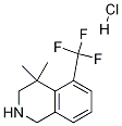Structure of 4,4-Dimethyl-5-(trifluoromethyl)-1,2,3,4-tetrahydroisoquinoline hydrochloride
