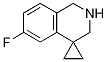 Structure of 6'-fluoro-2',3'-dihydro-1'H-spiro[cyclopropane-1,4'-isoquinoline]