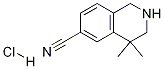 Structure of 4,4-Dimethyl-1,2,3,4-tetrahydroisoquinoline-6-carbonitrile hydrochloride