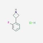 Structure of 3-(2-fluorophenyl)azetidine;hydrochloride