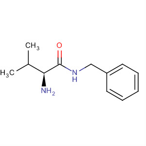 Structure of Butanamide, 2-amino-3-methyl-N-(phenylmethyl)-, (2S)-
