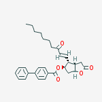 Structure of [1,1'-Biphenyl]-4-carboxylic acid,hexahydro-2-oxo-4-(3-oxodecyl)-2H-cyclopenta[b]furan-5-yl ester,[3aR-(3a,4,5,6a)]-