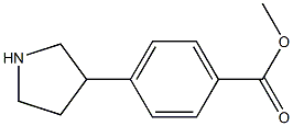 Structure of 4-(3-Pyrrolidinyl)benzoic acid Methyl ester