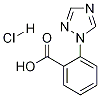 Structure of 2-(1H-1,2,4-Triazol-1-yl)benzoic acid hydrochloride
