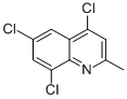 2-氯-4,6,8-三氯甲基喹啉结构式