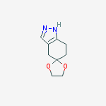 1',4',6',7'-tetrahydrospiro[1,3-dioxolane]-2,5'-indazole结构式