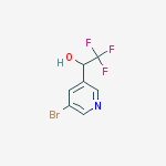 Structure of 1-(5-broMopyridin-3-yl)-2,2,2-trifluoroethanol