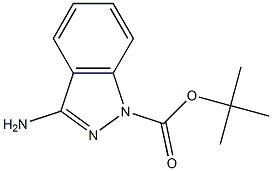 1-叔丁氧羰基-3-氨基吲唑结构式