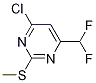 Structure of 4-Chloro-6-(difluoromethyl)-2-(methylthio)pyrimidine