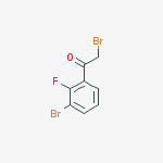Structure of 2-BROMO-1-(3-BROMO-2-FLUOROPHENYL)ETHANONE, 95%