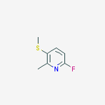6-fluoro-2-methyl-3-(methylthio)Pyridine结构式