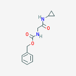 Benzyl N-[(cyclopropylcarbamoyl)methyl]carbamate结构式