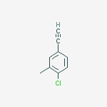 1-chloro-4-ethynyl-2-methylbenzene结构式