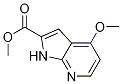 Structure of 1H-Pyrrolo[2,3-B]Pyridine-2-Carboxylic Acid, 4-Methoxy-, Methyl Ester