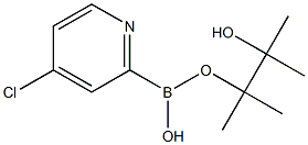4-Chloro-2-(4,4,5,5-tetramethyl-1,3,2-dioxaborolan-2-yl)pyridine结构式