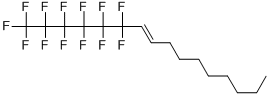 Structure of 1-(perfluoro-n-hexyl)-decene-1