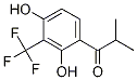Structure of 1-(2,4-dihydroxy-3-(trifluoromethyl)phenyl)-2-methylpropan-1-one