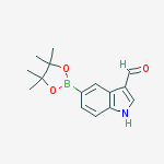 Structure of 5-(4,4,5,5-tetramethyl-1,3,2-dioxaborolan-2-yl)-1h-indole-3-carbaldehyde
