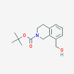 Structure of tert-butyl 8-(hydroxymethyl)-3,4-dihydroisoquinoline-2(1H)-carboxylate