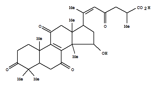 (+)-Ganoderenicacid G结构式