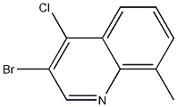 Structure of 3-Bromo-4-chloro-8-methylquinoline