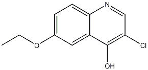 3-Chloro-6-ethoxy-4-hydroxyquinoline结构式
