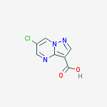 6-chloropyrazolo[1,5-a]pyrimidine-3-carboxylic acid结构式