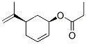 Structure of cis-2-methyl-5-(1-methylvinyl)cyclohex-2-en-1-yl acetate