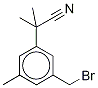 Structure of 3-(BroMoMethyl)-α,α,5-triMethyl-benzeneacetonitrile