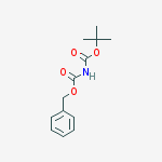 Structure of BENZYL TERT-BUTYL IMIDODICARBOXYLATE