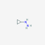 Structure of Hydrazine,cyclopropyl-