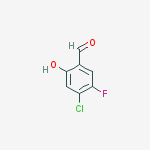 Structure of 4-Chloro-5-fluoro-2-hydroxy-benzaldehyde