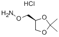 Structure of (S)-O-[(2,2-DIMETHYL-1,3-DIOXOLAN-4-YL)METHYL]-HYDROXYAMINE HYDROHLORIDE