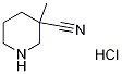 3-Methylpiperidine-3-carbonitrile hydrochloride结构式