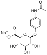 Structure of ACETAMINOPHEN GLUCURONIDE SODIUM SALT