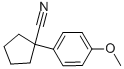 Structure of 1-(4-METHOXYPHENYL)-1-CYCLOPENTANECARBONITRILE
