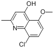 Chemical structure of 8-Chloro-5-methoxy-2-methylquinolin-4-ol