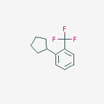Structure of 1-cyclopentyl-2-(trifluoromethyl)benzene
