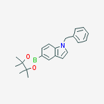Structure of 1-BENZYL-5-(4,4,5,5-TETRAMETHYL-[1,3,2]DIOXABOROLAN-2-YL)-1H-INDOLE