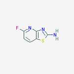 5-Fluorothiazolo[4,5-b]pyridin-2-amine结构式