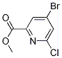 Structure of methyl 4-bromo-6-chloropicolinate