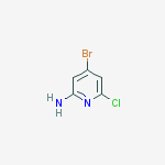 Structure of 4-BroMo-6-chloropyridin-2-aMine