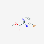 Structure of methyl 4-bromopyrimidine-2-carboxylate