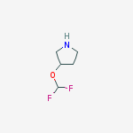 3-(difluoromethoxy)pyrrolidine结构式